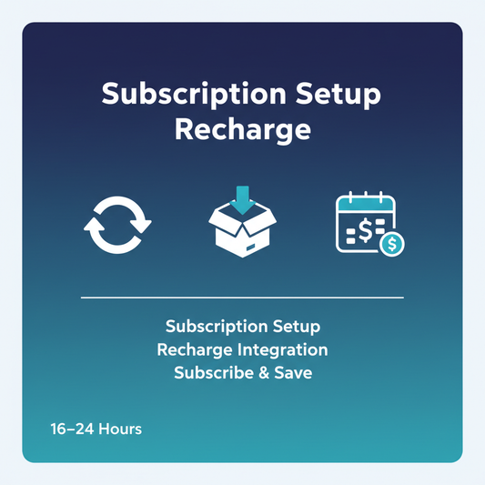 Subscription Setup Recharge Service