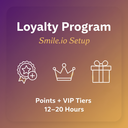 Loyalty Program Smile.io Setup Service